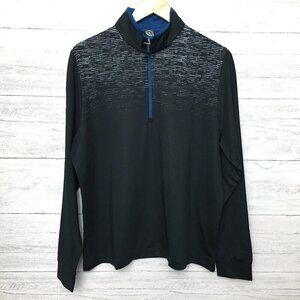 NEW Callaway Men's Black 1/4 Zip Golf Shirt Long Sleeves Lightweight Small